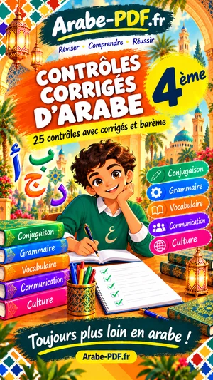 Livre de contrôles corrigés d’arabe 4ème (PDF)