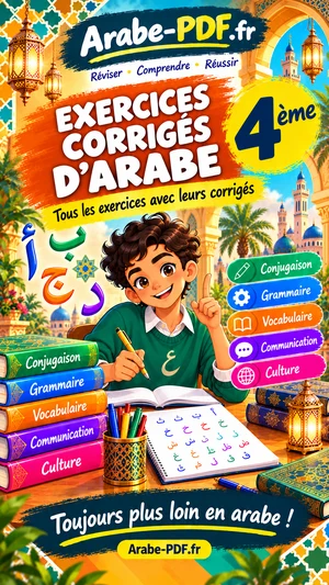 Cahier d’exercices corrigés d’arabe 4ème (PDF)