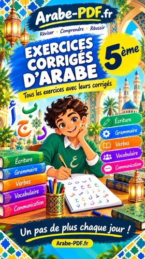Cahier d’exercices corrigés d’arabe 5ème (PDF)