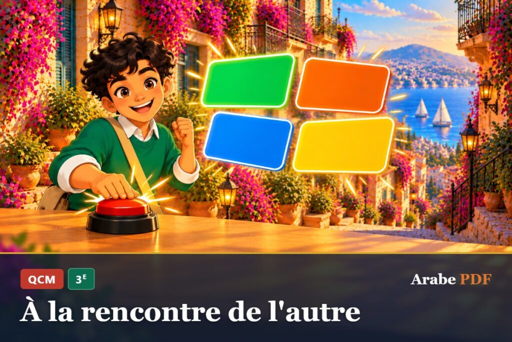 QCM d’arabe 3e : À la rencontre de l'autre