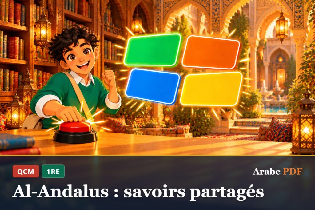QCM d’arabe 1re : Al-Andalus : savoirs partagés