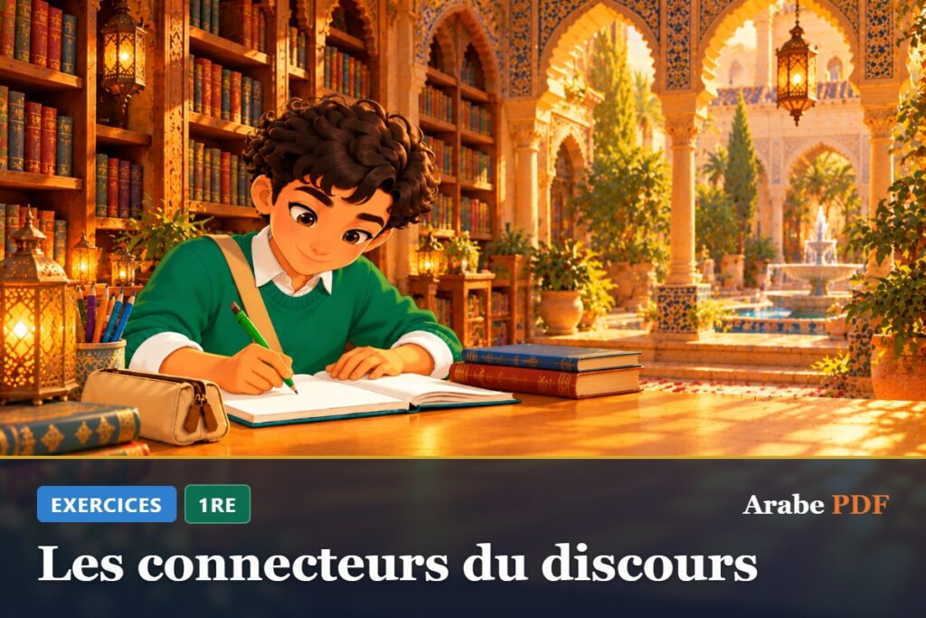 Exercices d’arabe 1re : Les connecteurs du discours