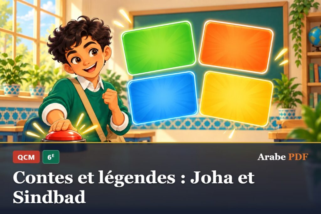 QCM d’arabe 6e : Contes et légendes : Joha et Sindbad