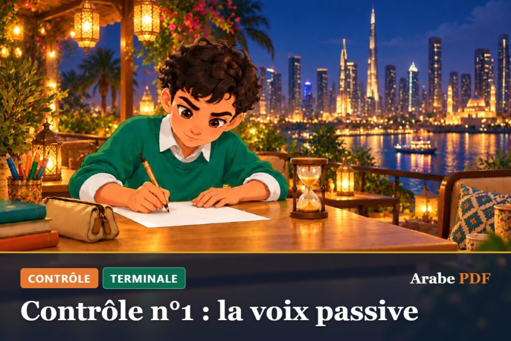 Contrôle n°1 : la voix passive – contrôle d’arabe Terminale
