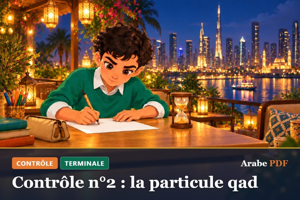 Contrôle n°2 : la particule qad – contrôle d’arabe Terminale