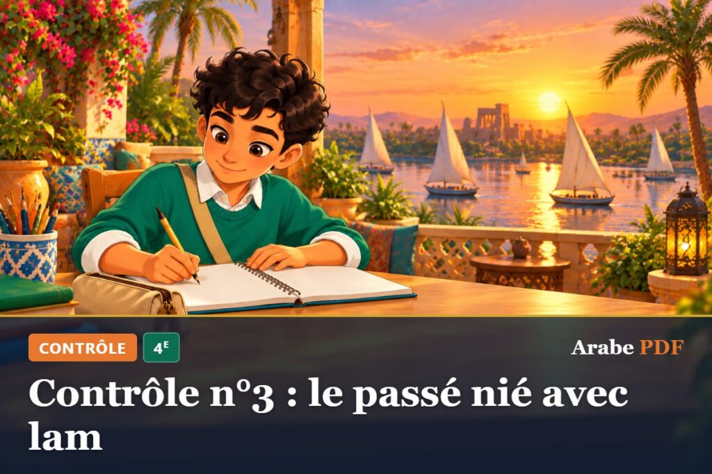 Contrôle n°3 : le passé nié avec lam – contrôle d’arabe 4e