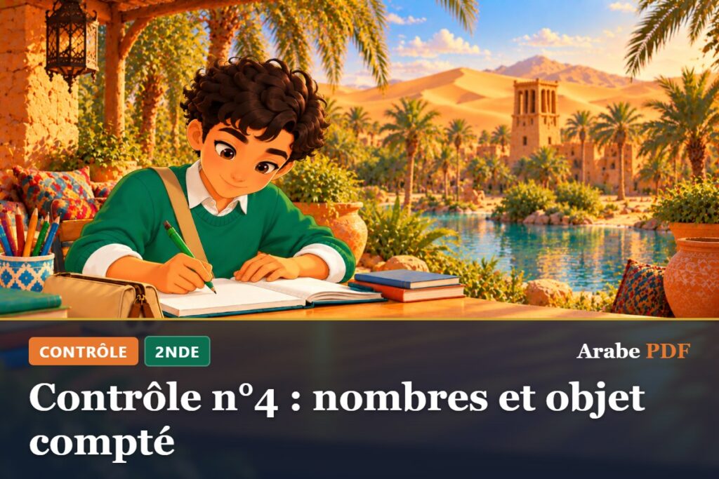 Contrôle n°4 : nombres et objet compté – contrôle d’arabe 2nde