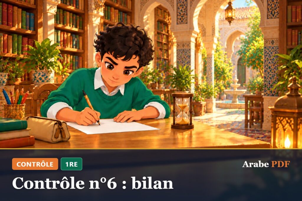 Contrôle n°6 : bilan – contrôle d’arabe 1re