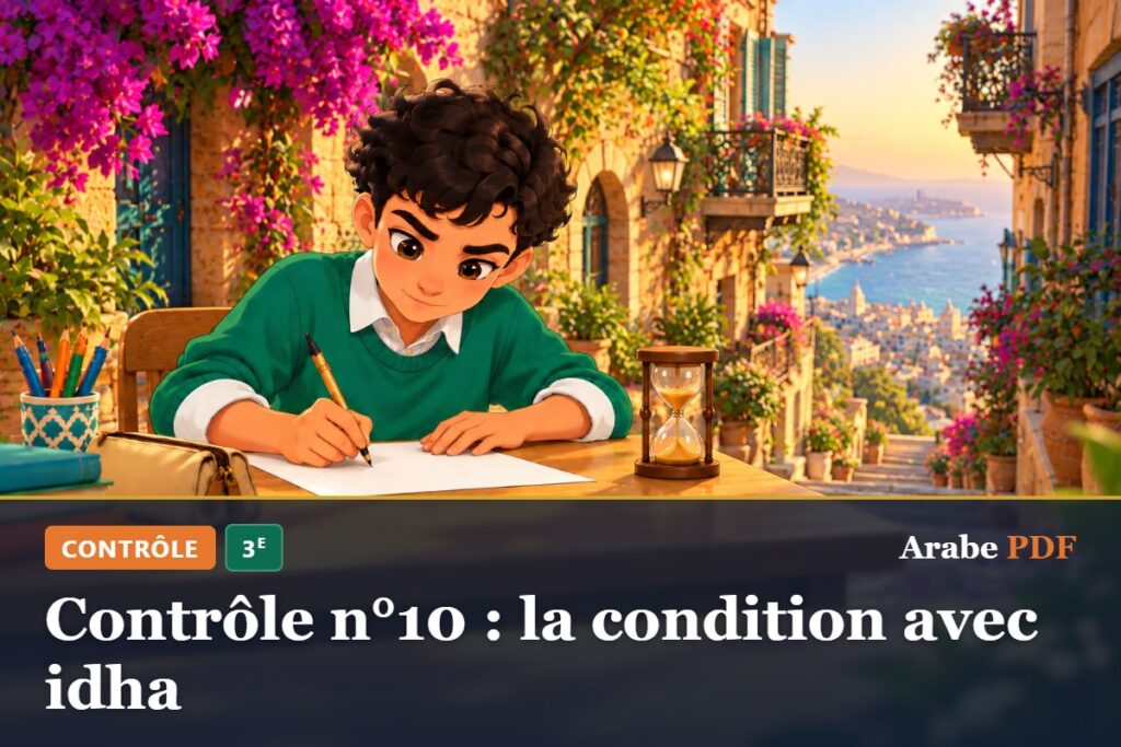 Contrôle n°10 : la condition avec idha – contrôle d’arabe 3e