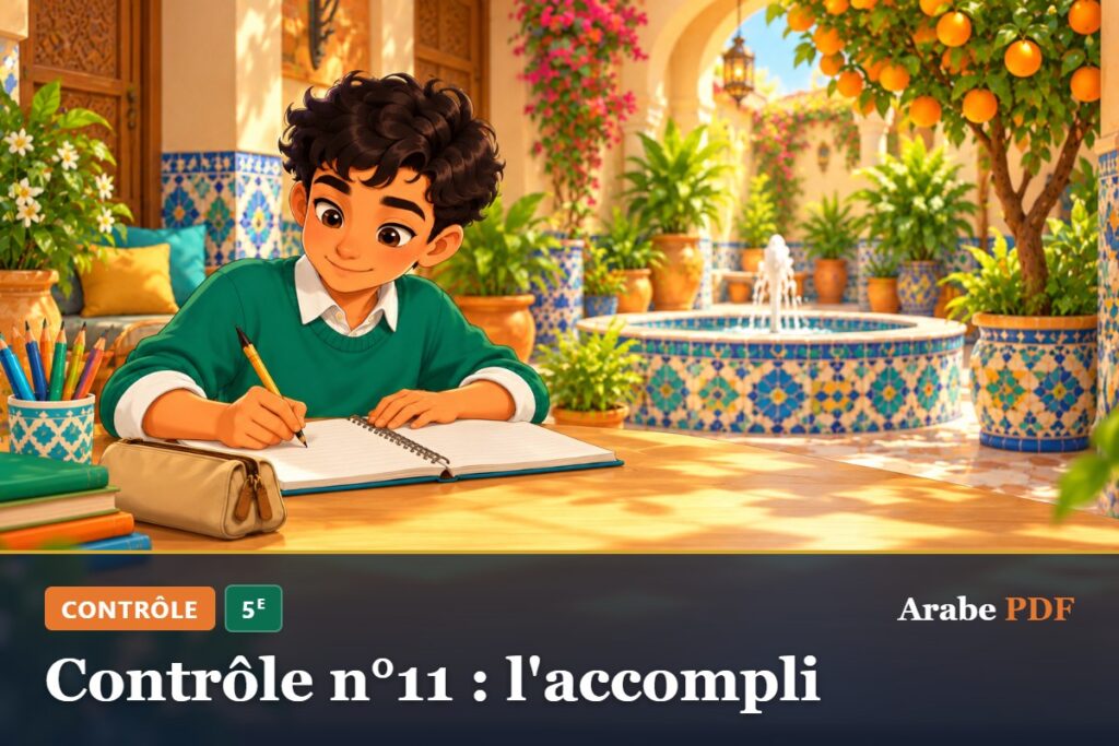 Contrôle n°11 : l'accompli – contrôle d’arabe 5e