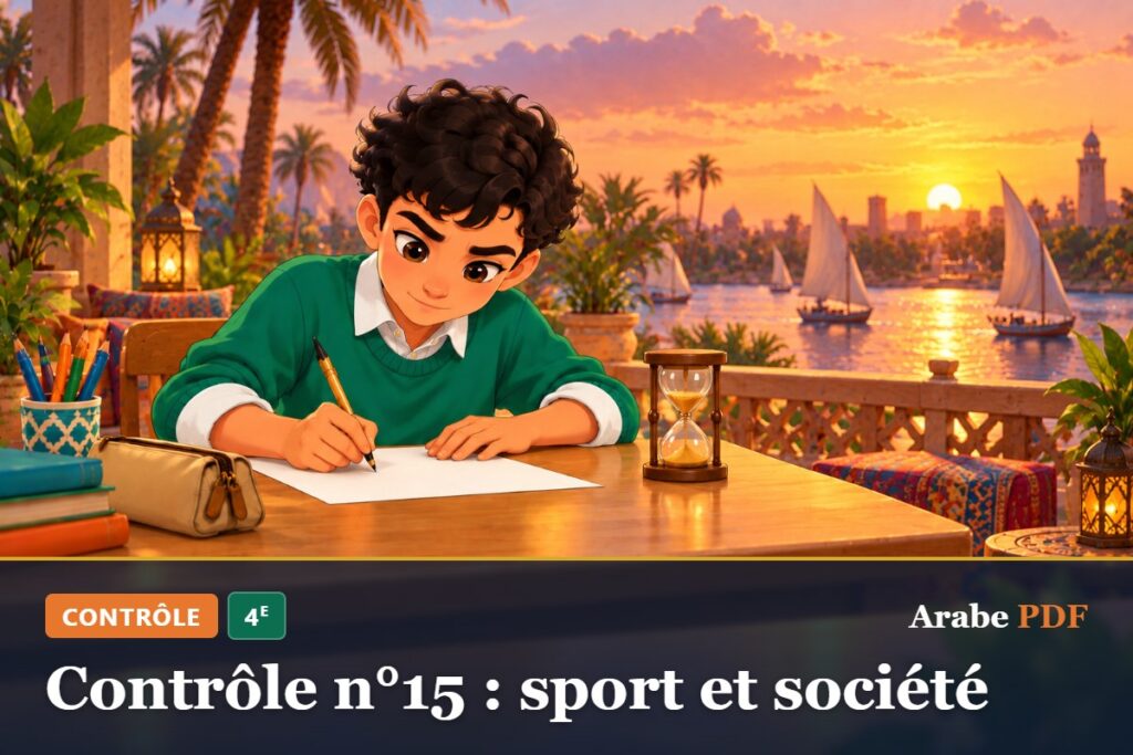 Contrôle n°15 : sport et société – contrôle d’arabe 4e