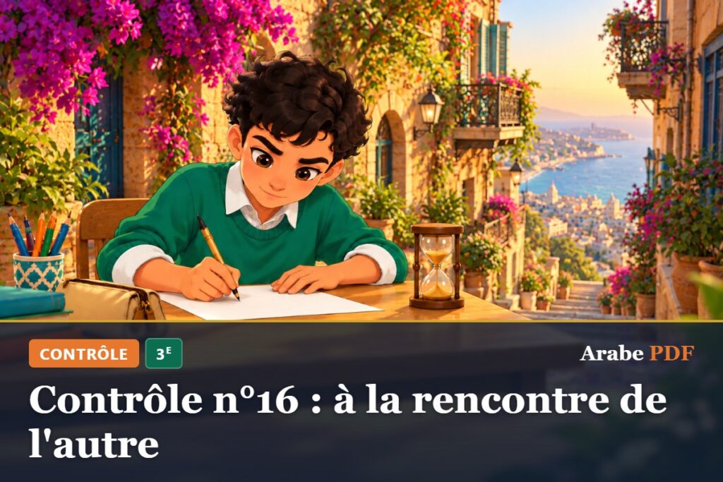 Contrôle n°16 : à la rencontre de l'autre – contrôle d’arabe 3e