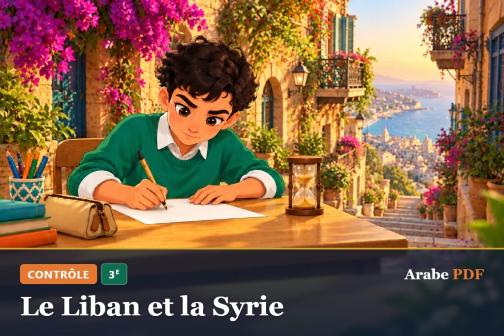 Le Liban et la Syrie – contrôle d’arabe 3e