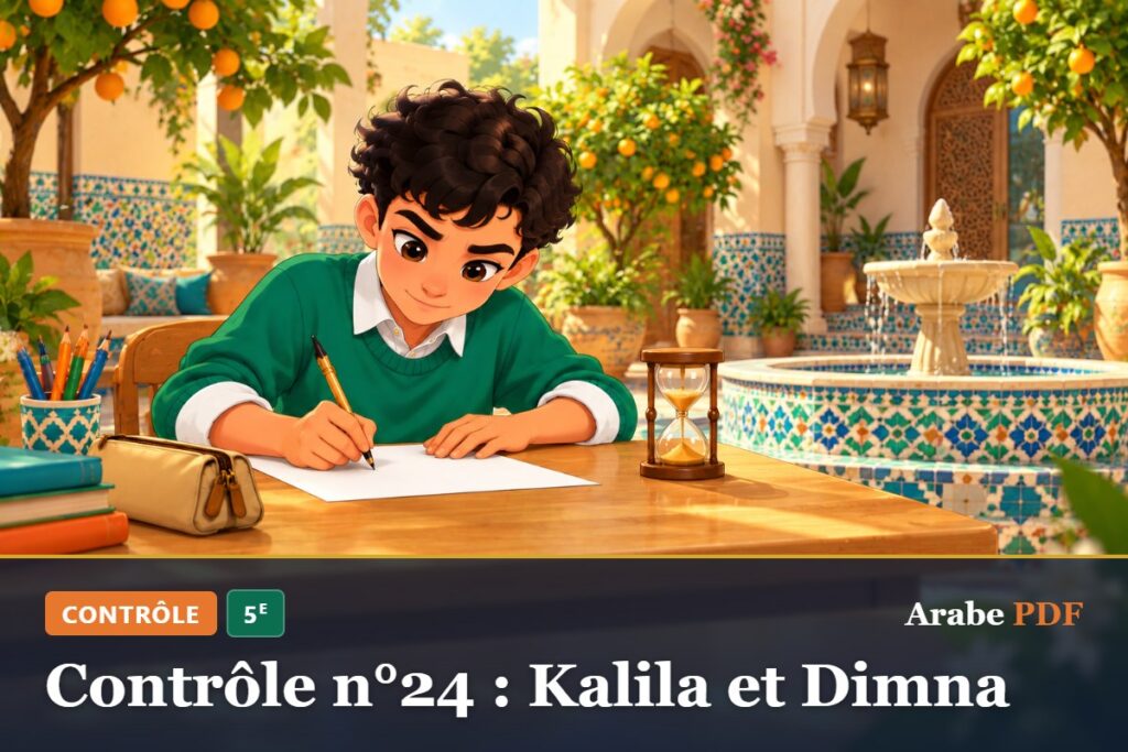 Contrôle n°24 : Kalila et Dimna – contrôle d’arabe 5e