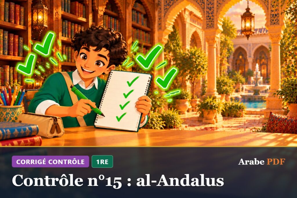 Corrigé : Contrôle n°15 : al-Andalus – contrôle d’arabe 1re