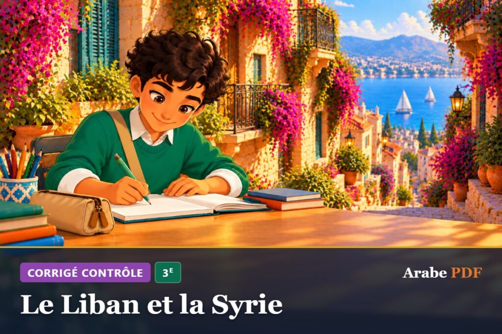Corrigé : Le Liban et la Syrie – contrôle d’arabe 3e