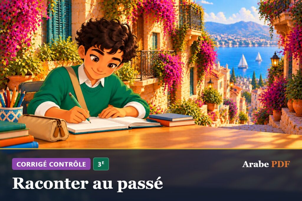 Corrigé : Raconter au passé – contrôle d’arabe 3e