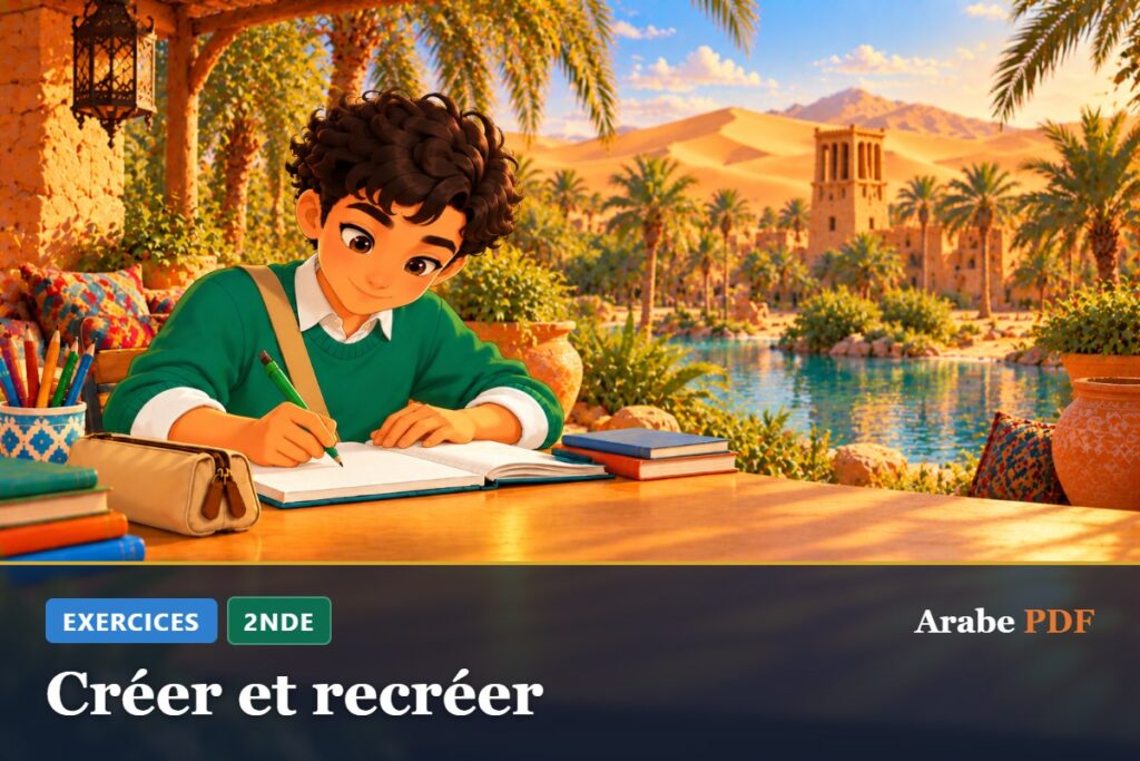 Exercices d’arabe 2nde : Créer et recréer
