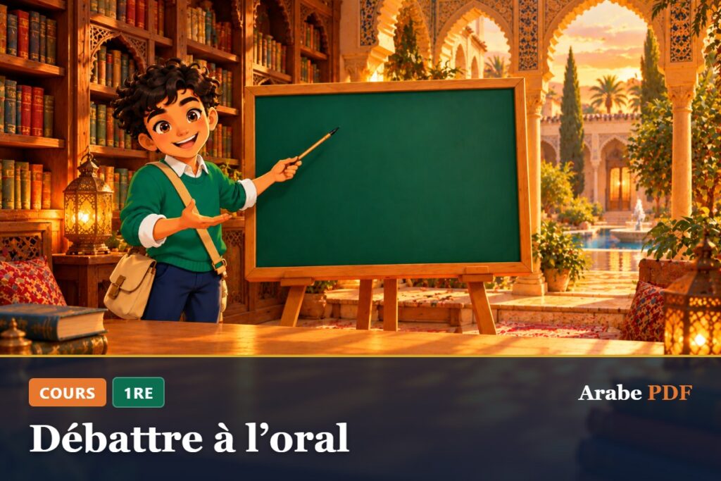 Cours d’arabe 1re : Débattre à l’oral