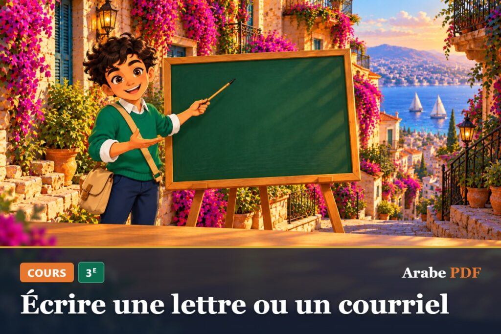 Cours d’arabe 3e : Écrire une lettre ou un courriel