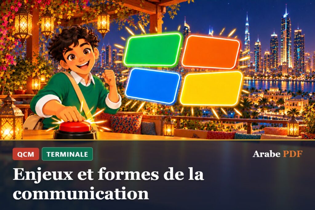 QCM d’arabe Terminale : Enjeux et formes de la communication
