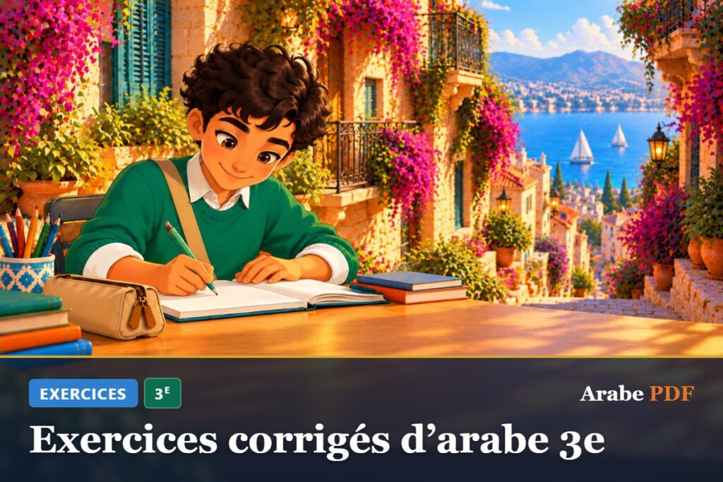 Exercices corrigés d’arabe 3e – Arabe PDF