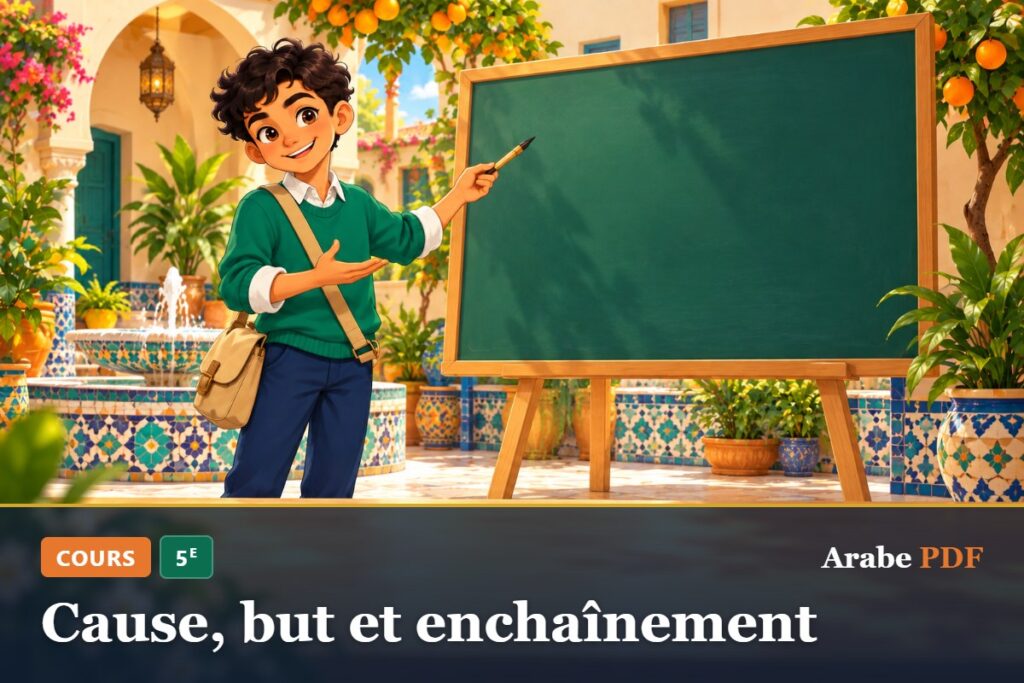 Cours d’arabe 5e : Cause, but et enchaînement