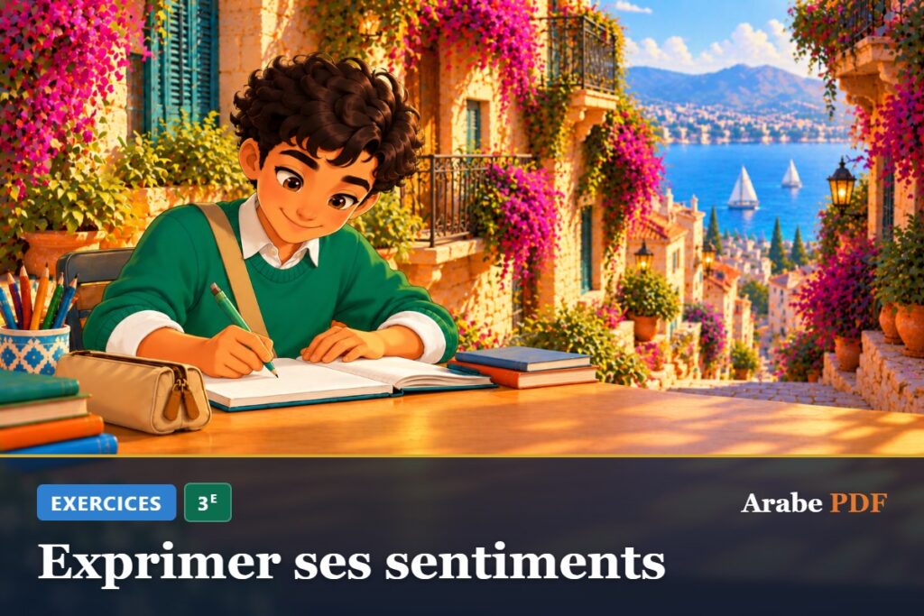 Exercices d’arabe 3e : Exprimer ses sentiments