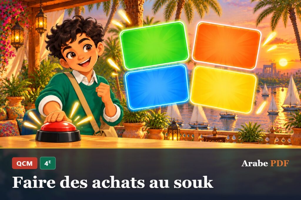 QCM d’arabe 4e : Faire des achats au souk