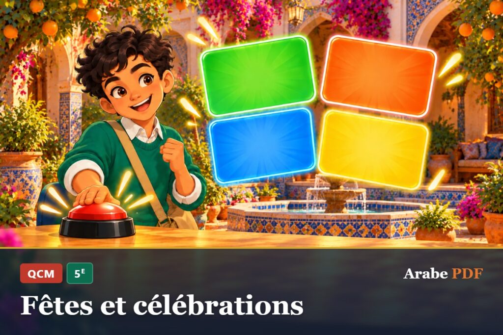 QCM d’arabe 5e : Fêtes et célébrations