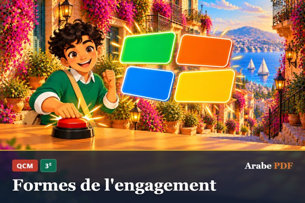 QCM d’arabe 3e : Formes de l'engagement