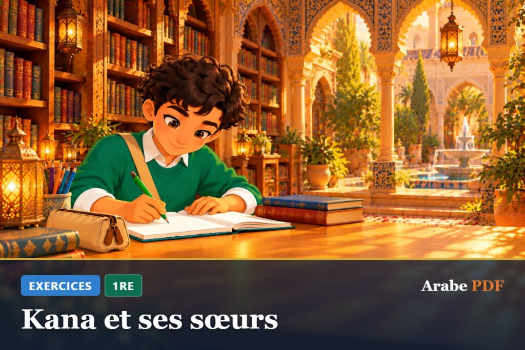 Exercices d’arabe 1re : Kana et ses sœurs