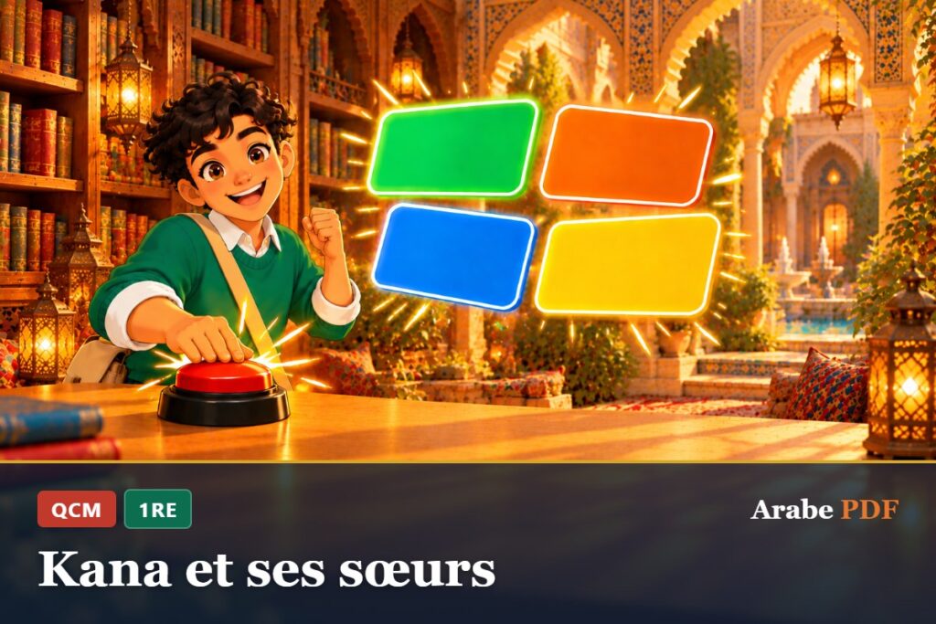QCM d’arabe 1re : Kana et ses sœurs