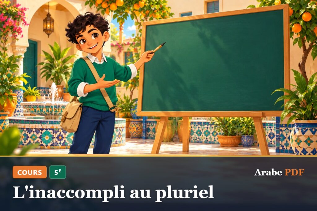 Cours d’arabe 5e : L'inaccompli au pluriel