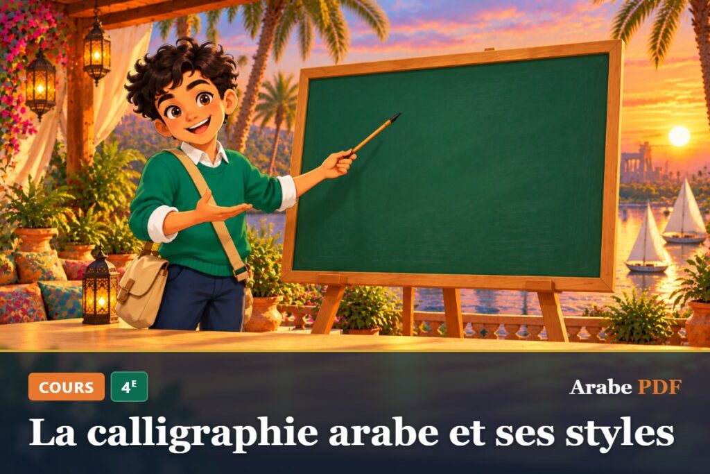 Cours d’arabe 4e : La calligraphie arabe et ses styles