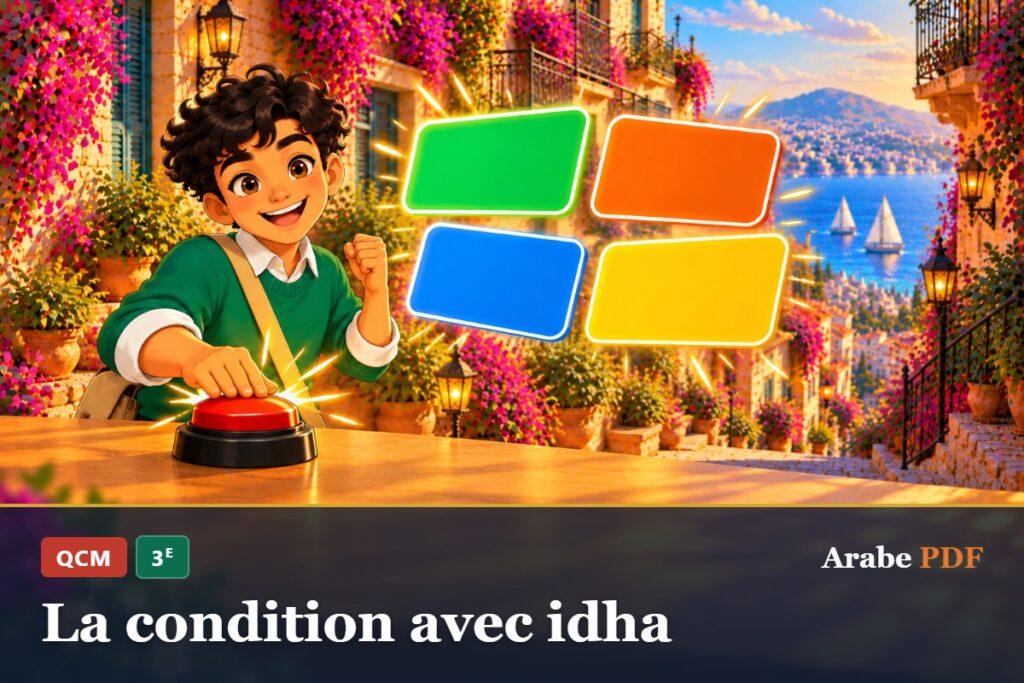 QCM d’arabe 3e : La condition avec idha