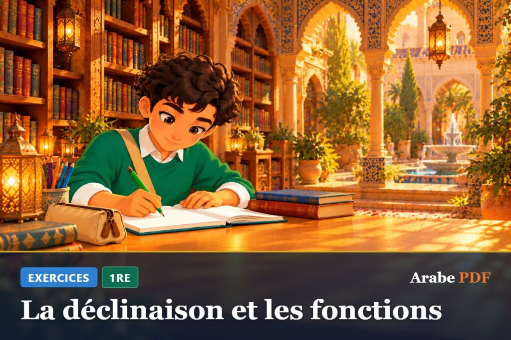 Exercices d’arabe 1re : La déclinaison et les fonctions