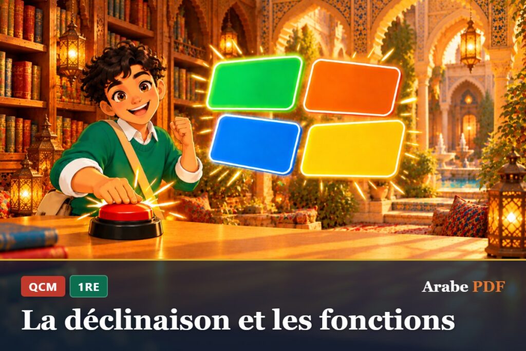 QCM d’arabe 1re : La déclinaison et les fonctions