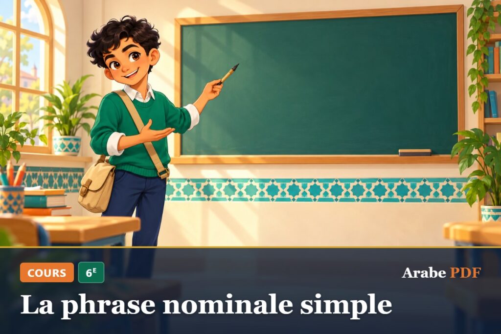 Cours d’arabe 6e : La phrase nominale simple