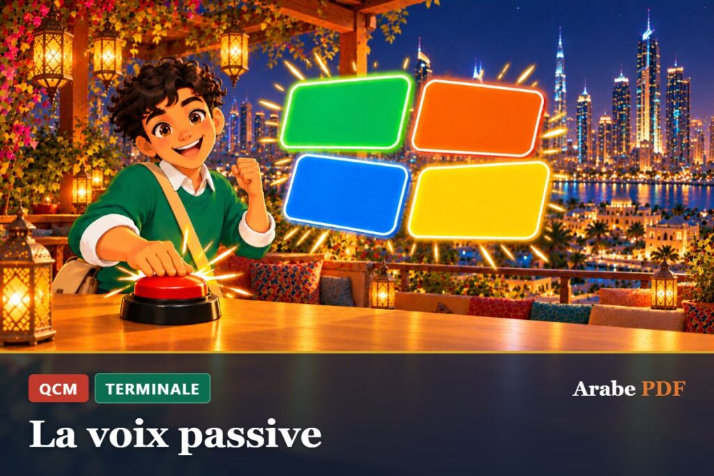 QCM d’arabe Terminale : La voix passive