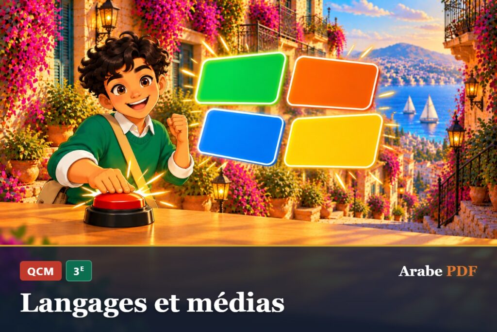 QCM d’arabe 3e : Langages et médias