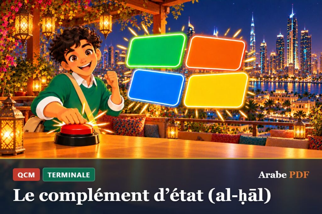 QCM d’arabe Terminale : Le complément d’état (al-ḥāl)