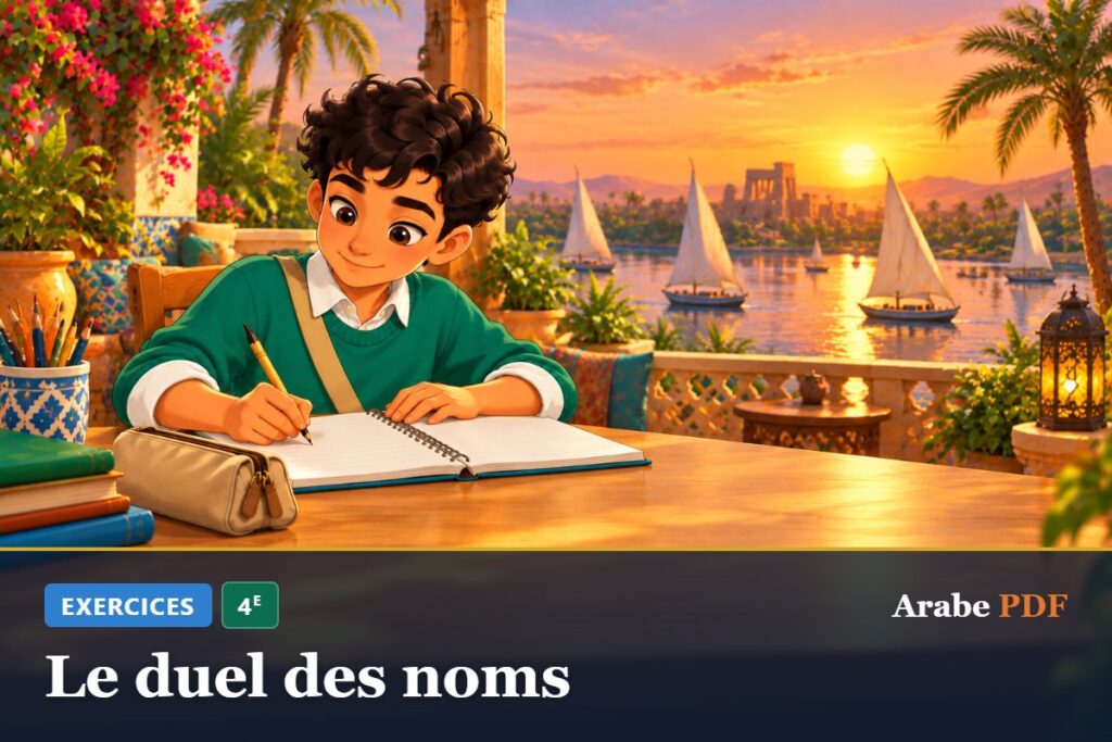 Exercices d’arabe 4e : Le duel des noms