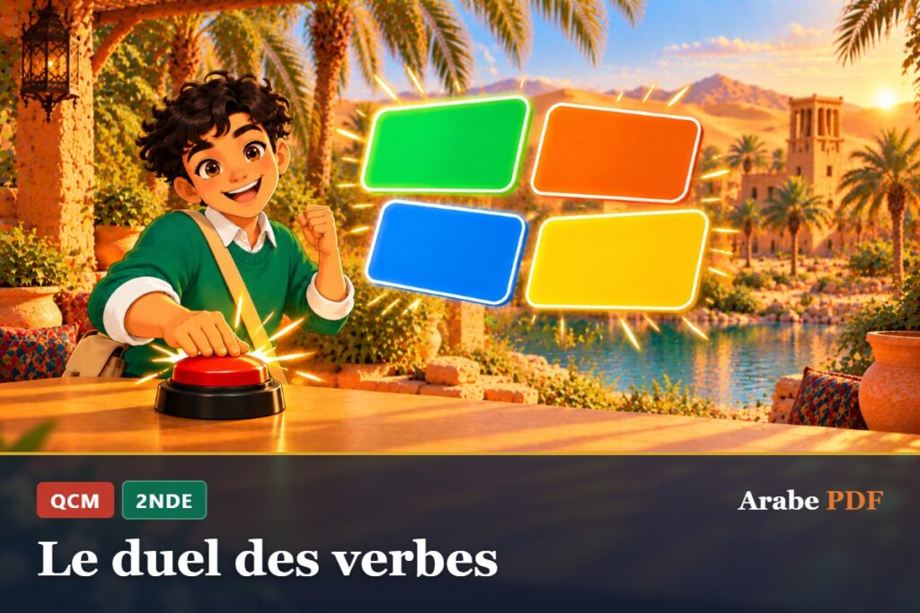 QCM d’arabe 2nde : Le duel des verbes
