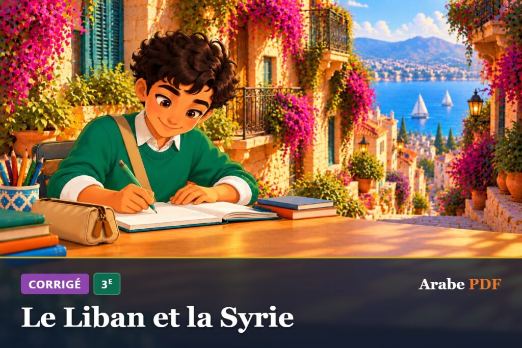 Corrigé des exercices d’arabe 3e : Le Liban et la Syrie
