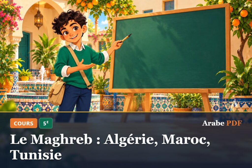 Cours d’arabe 5e : Le Maghreb : Algérie, Maroc, Tunisie