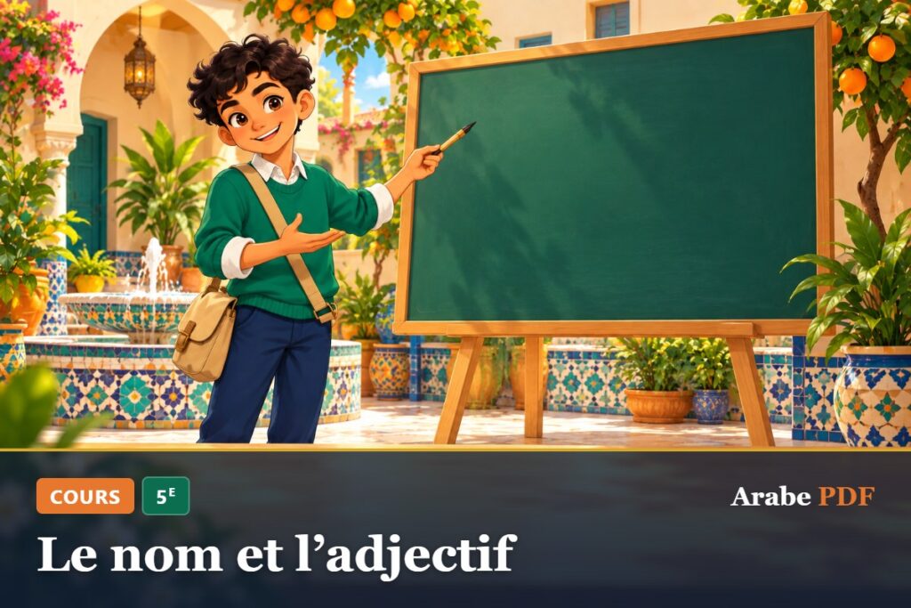 Cours d’arabe 5e : Le nom et l’adjectif