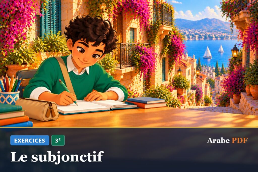 Exercices d’arabe 3e : Le subjonctif
