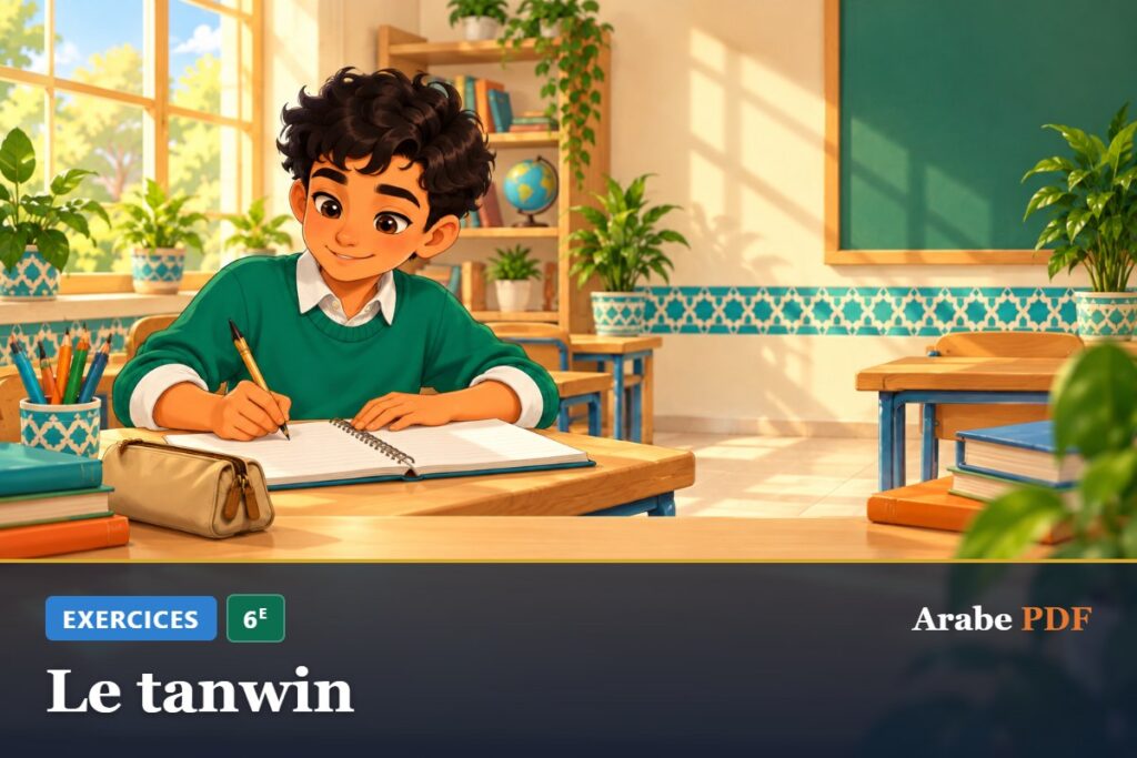 Exercices d’arabe 6e : Le tanwin