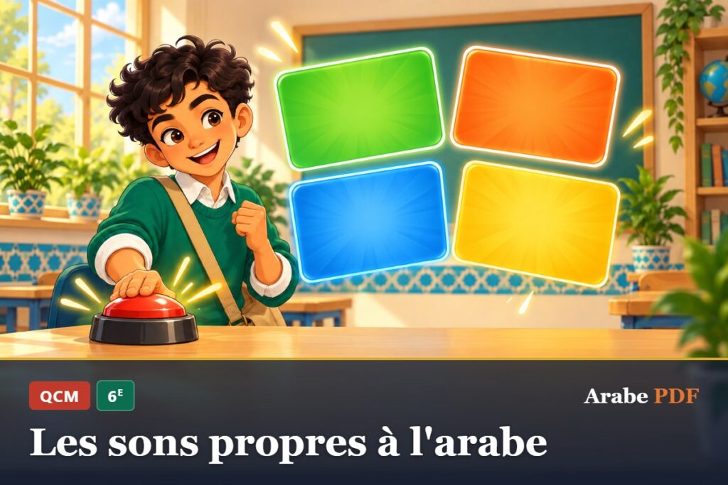 QCM d’arabe 6e : Les sons propres à l'arabe